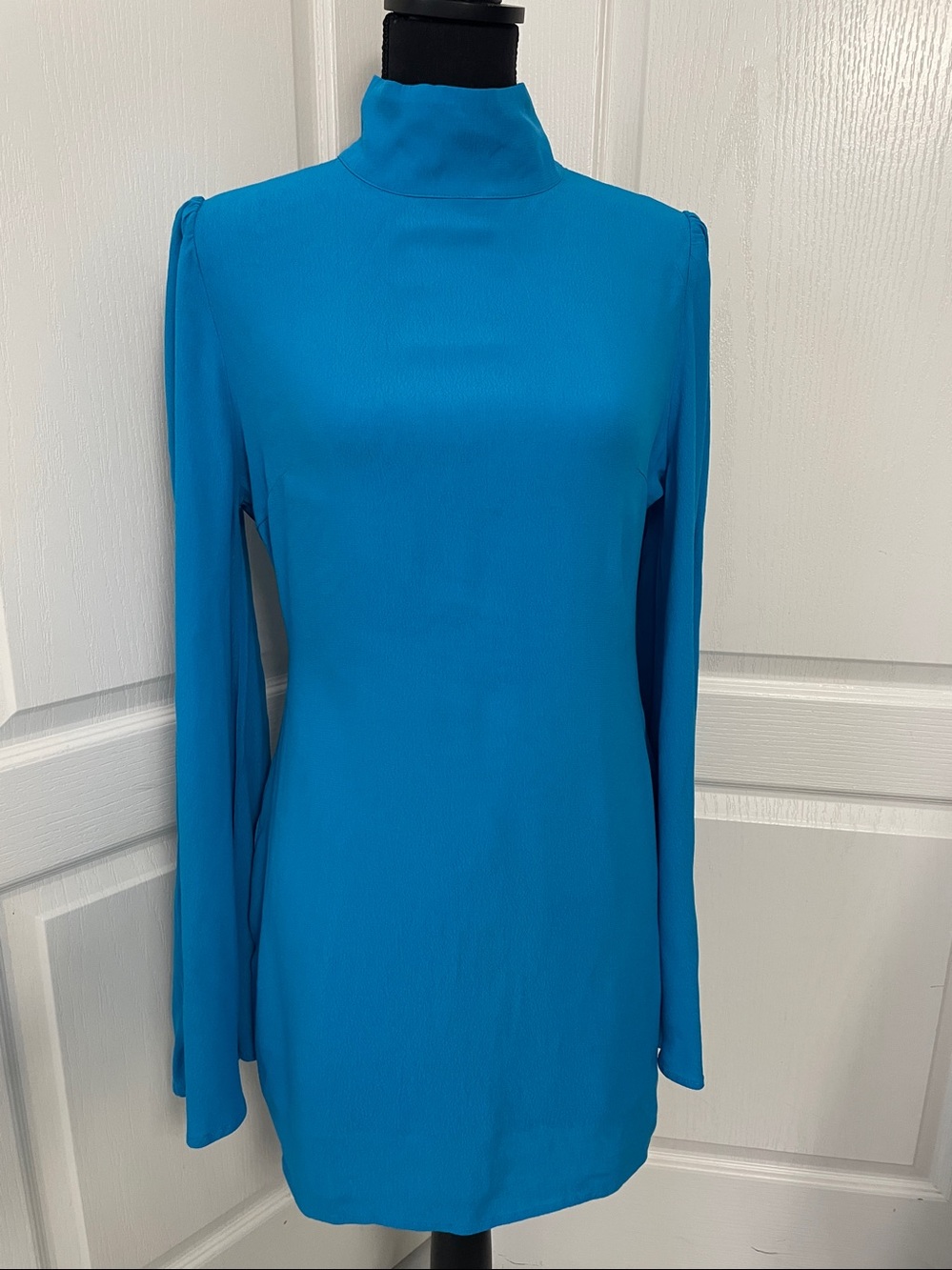 YLLW the Label Raya blue dress L fits S/M cocktail party wedding evening club - Picture 2 of 11